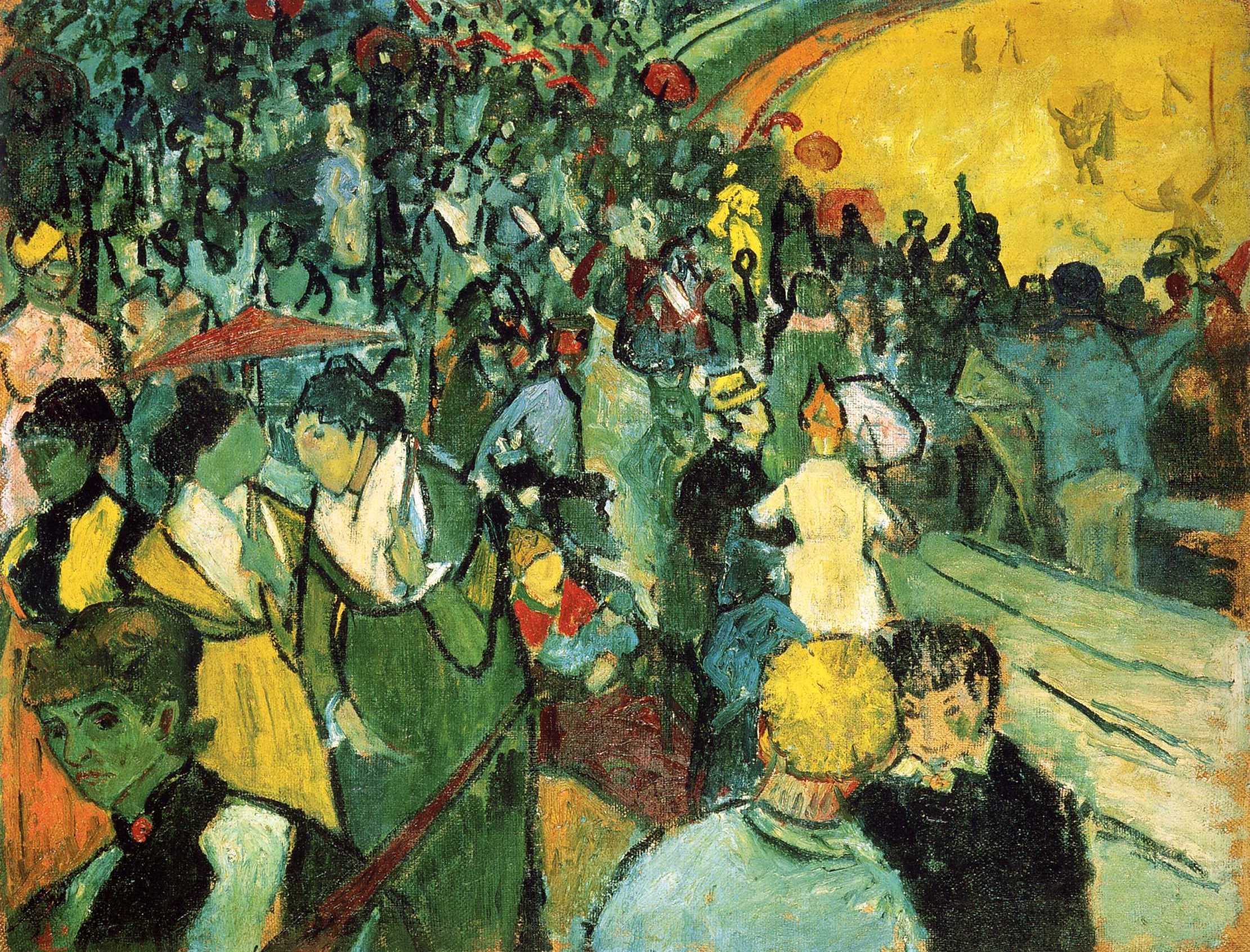 Spectators in the Arena at Arles - Van Gogh Painting On Canvas